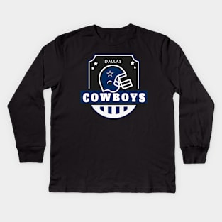 Dallas Cowboys Football T-Shirt Kids Long Sleeve T-Shirt